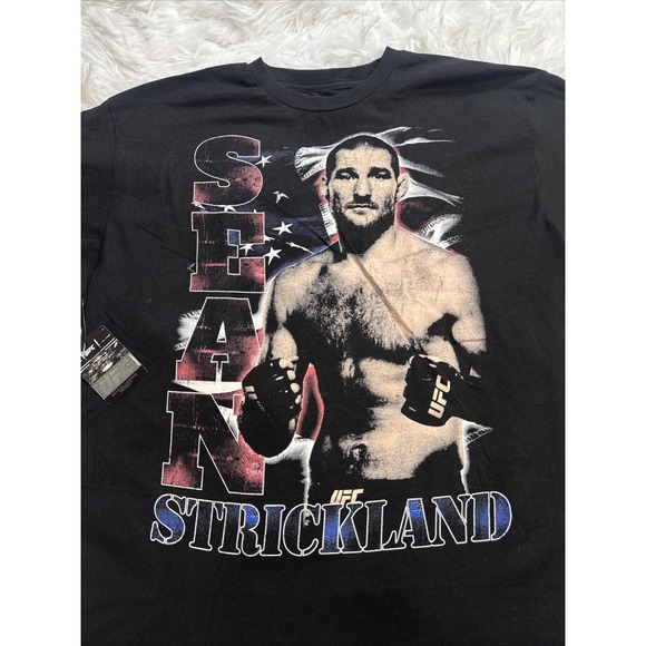 UFC Other - UFC MMA Sean Strickland Graphic Tee Black Men's X-Large XL T-Shirt Crew New!